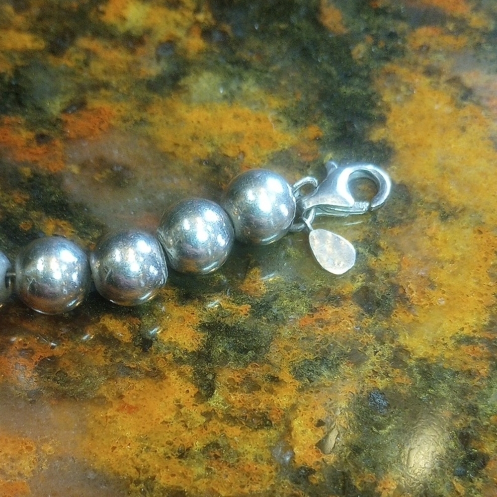 Silpada Classic Sterling Silver Ball Bracelet - Picture 2 of 5